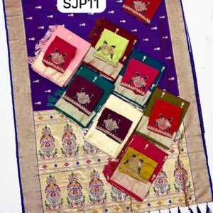SJP11
New Jumkha Paithani With Beeds Work Heavy Blouse