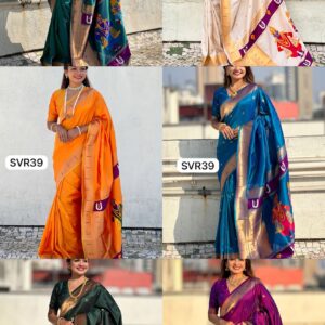 SVR39 Vitthal rukhmai Paithani