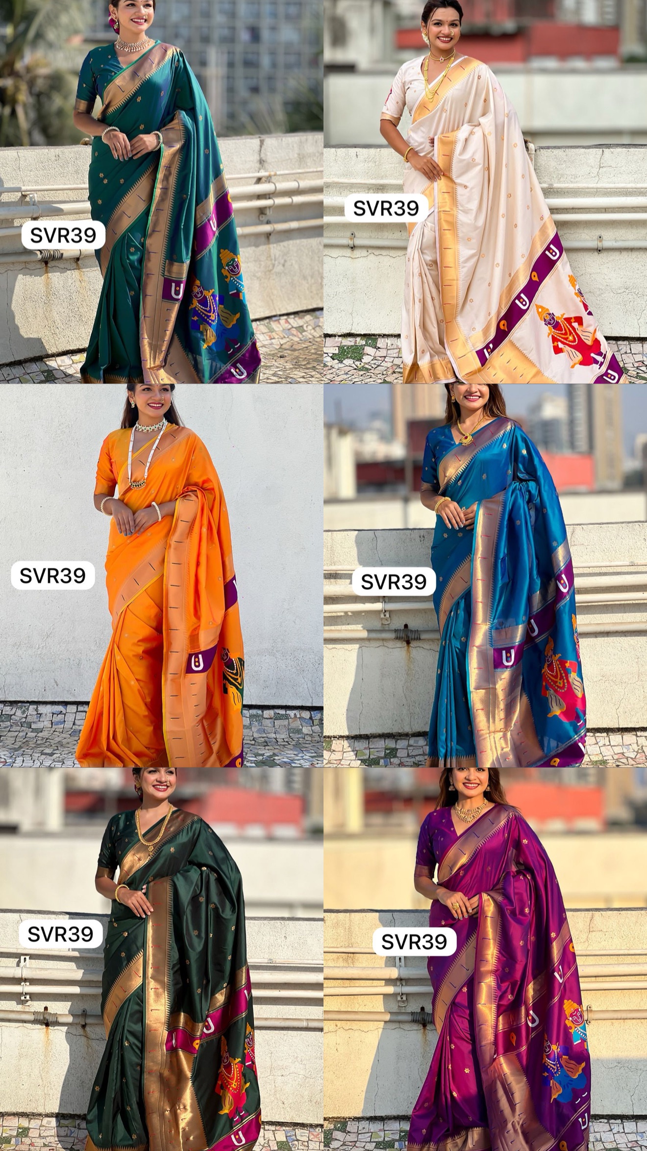 SVR39 Vitthal rukhmai Paithani