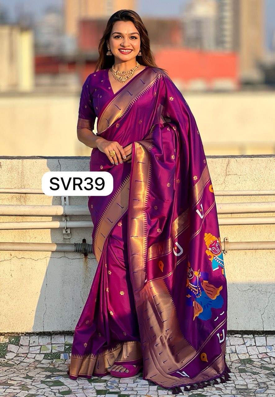 SVR39 Vitthal rukhmai Paithani - Image 2