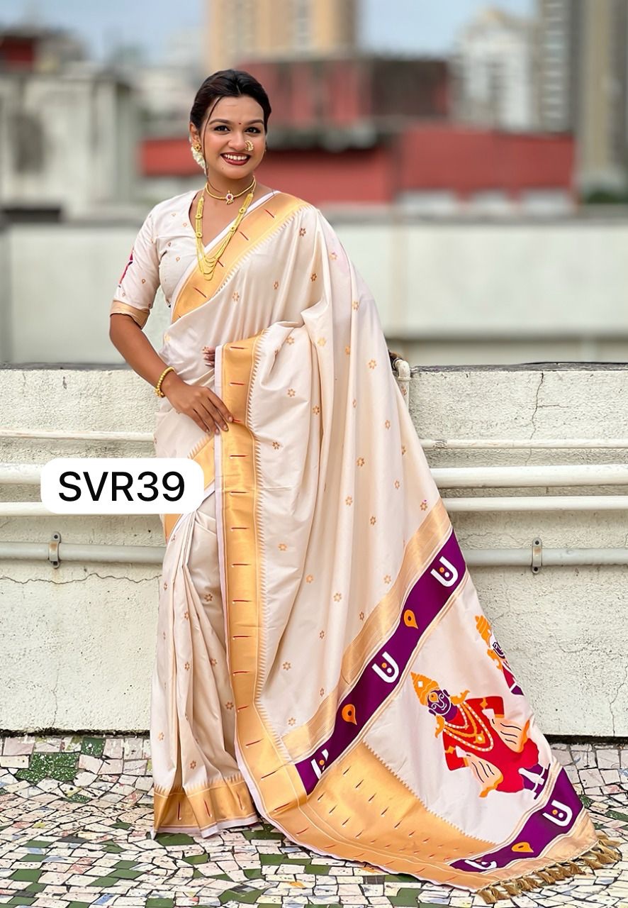 SVR39 Vitthal rukhmai Paithani - Image 6