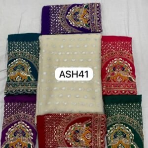 1000 butti saree ASH41