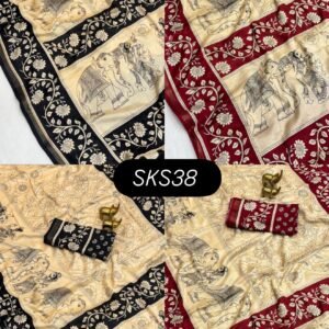 Kalmkari mal  cottan silk SKS38